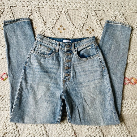 WeWoreWhat Danielle High Rise Straight Jeans - Picture 1 of 8